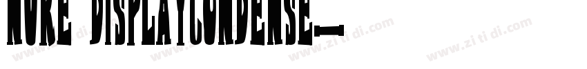Nure DisplayCondense字体转换
